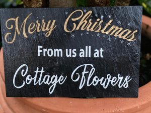 Charles Strange Engraver Stone Slate Sign Christmas from us all